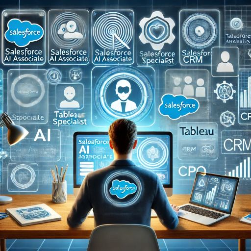 a-steampunk-themed-illustration-of-a-Salesforce-developer-working-on-certifications-such-as-Salesforce-AI-Associate-and-AI-Specialist