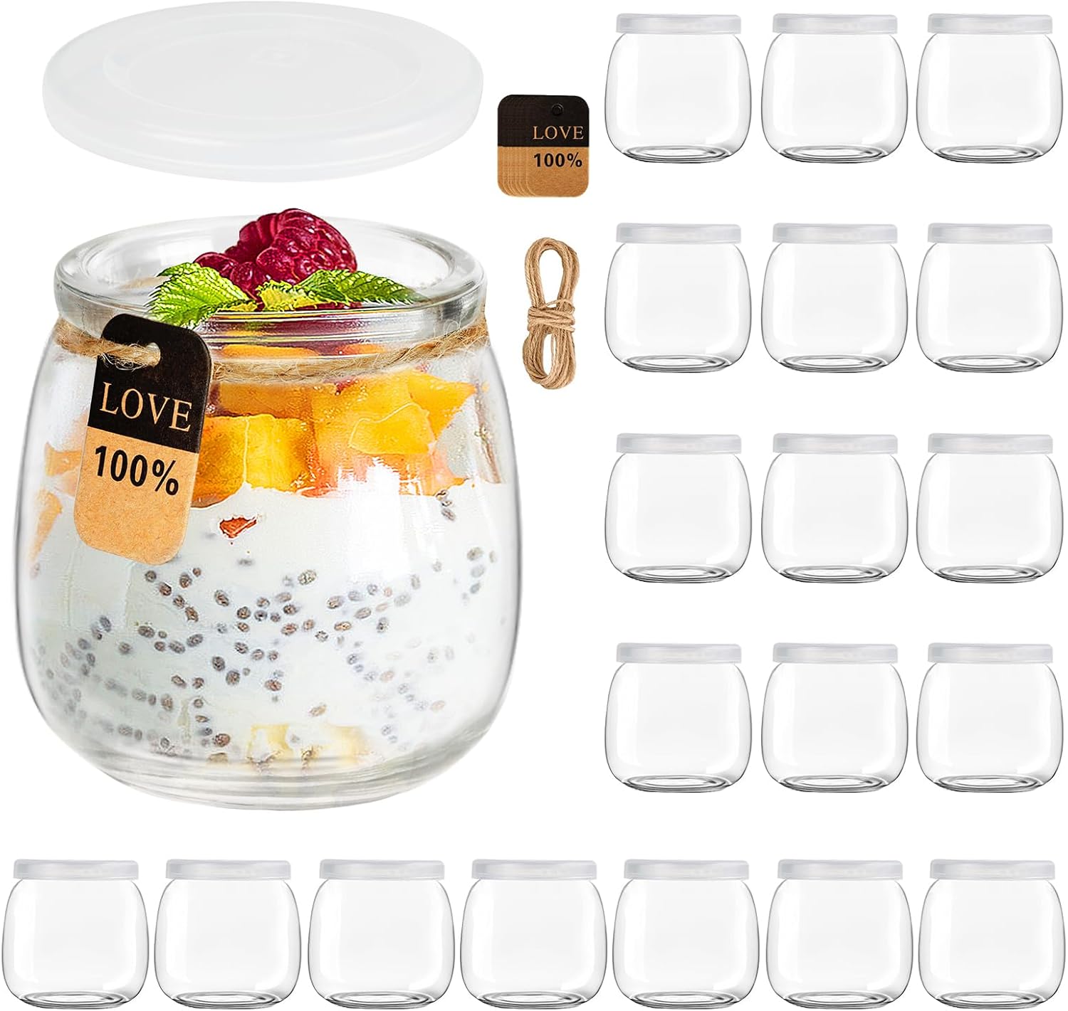 Pots Yaourts Avec Couvercle