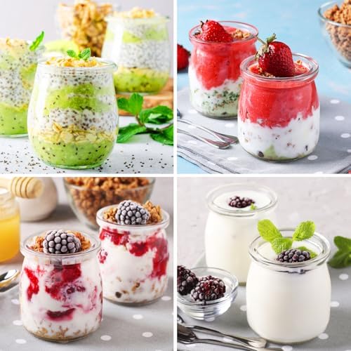 Vue 3 de Pots Yaourts Avec Couvercle