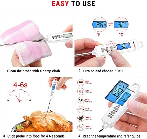 Vue 5 de Thermopro Tpsw Thermometre Cuisine