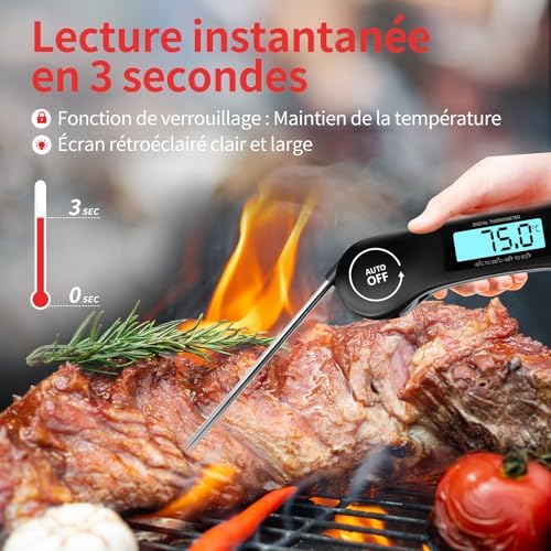 Vue 3 de Doqaus Thermometre Cuisine