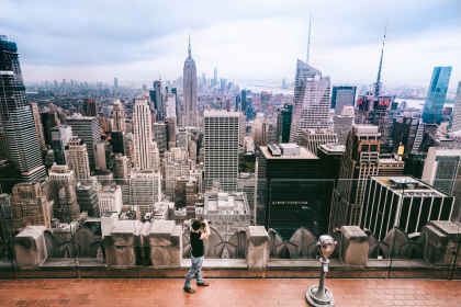 New York & IJsland: city lights & aurora's afbeelding