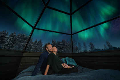 Finland & Zweden: magisch noorderlicht in een glazen iglo afbeelding