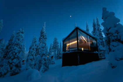 Finland signature: in een iglo onder het noorderlicht afbeelding