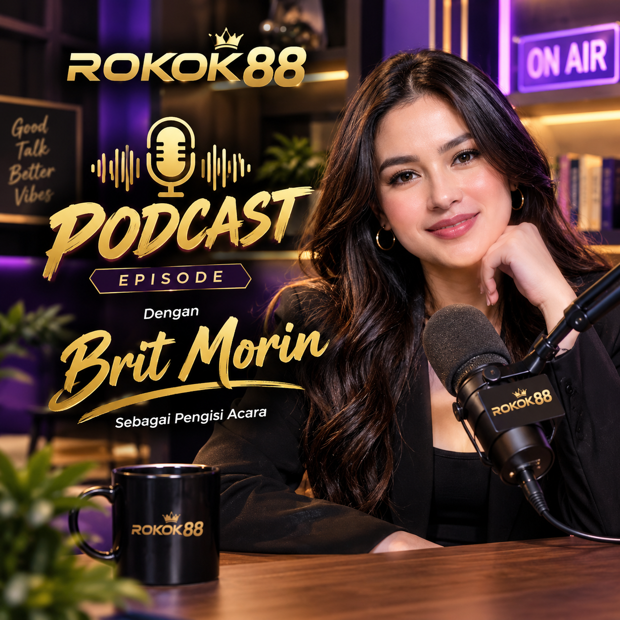 ROKOK88 : Siaran Podcast - Brit Cantik Ngisi Acara Dengan Obrolan Seru
