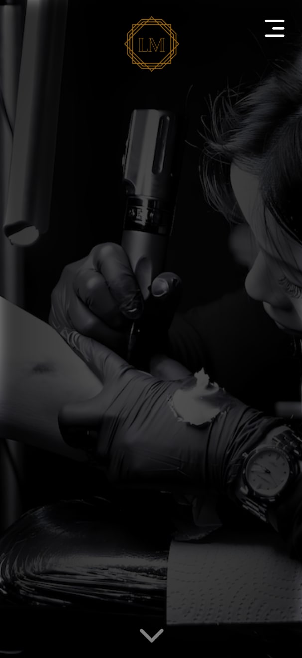 Création de site web pour LM Atelier 25, une entreprise de tatoo et coiffure.