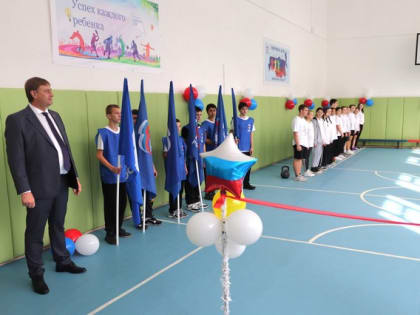 В школе села Красные Ключи состоялось торжественное открытие спортзала после капитального ремонта
