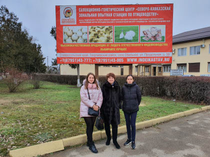 Рабочая поездка преподавателей и студентов на Северо-Кавказскую зональную опытную станцию по птицеводству