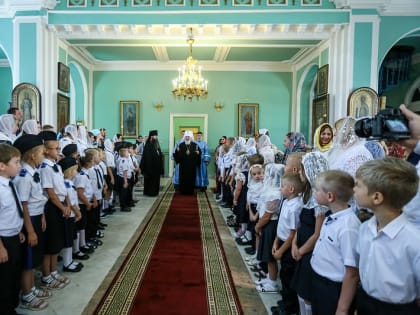 Митрополит Кирилл совершил молебен на начало нового учебного года в Андреевском соборе города Ставрополя