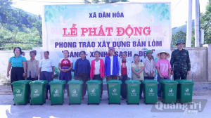 Xã Dân Hóa xây dựng cảnh quan môi trường sáng, xanh, sạch, đẹp