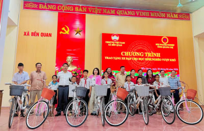 Hội Doanh nghiệp tỉnh đồng hành cùng học sinh khó khăn
