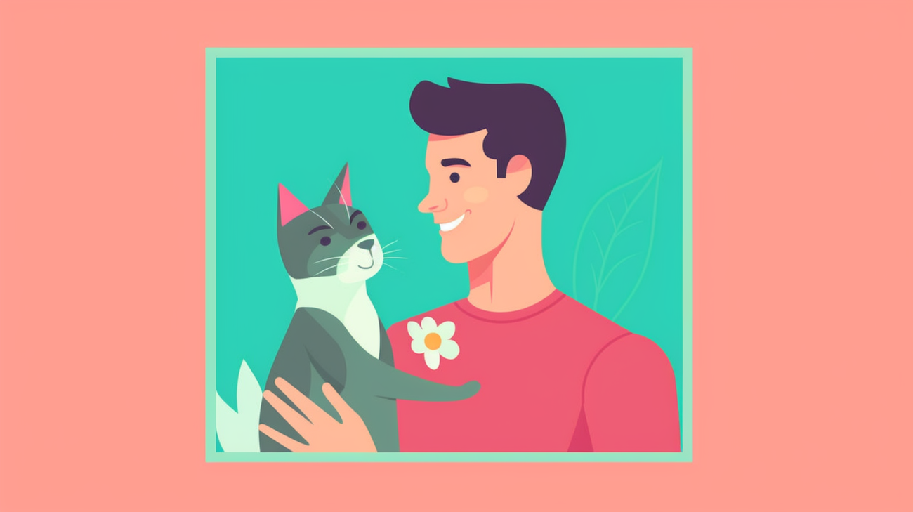 Een gelukkige en veilige kat in een liefdevol huis