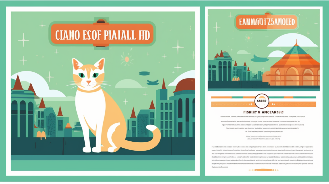 Vermiste kat flyer met opvallend ontwerp