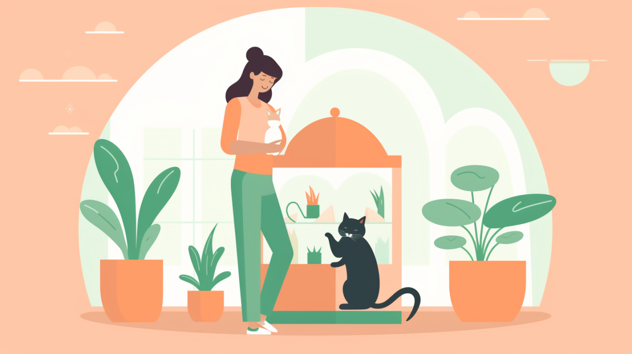 Een bezorgde katteneigenaar zoekt naar haar vermiste krolse kat