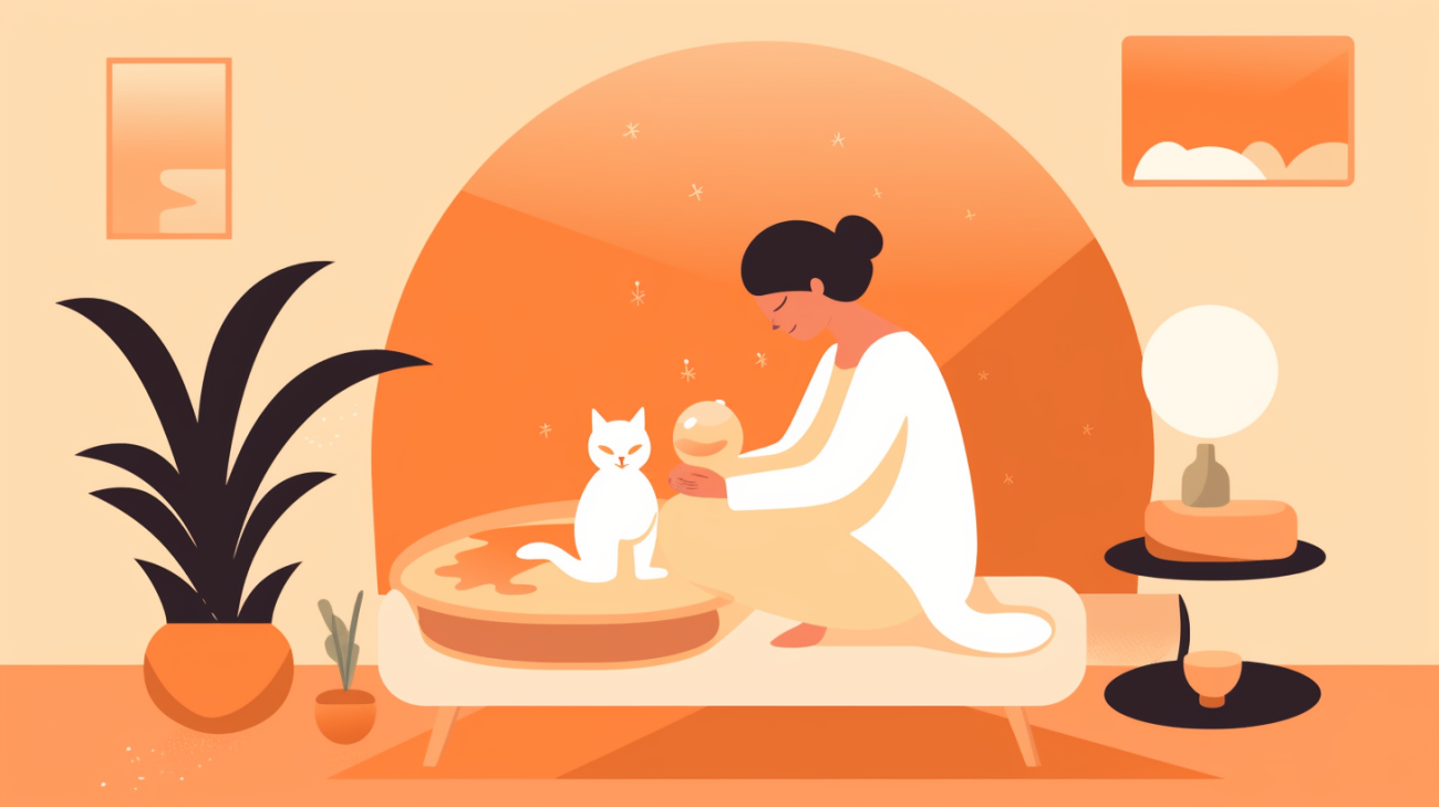 Vorbereitung eines sicheren Platzes für die Rückkehr einer vermissten Katze