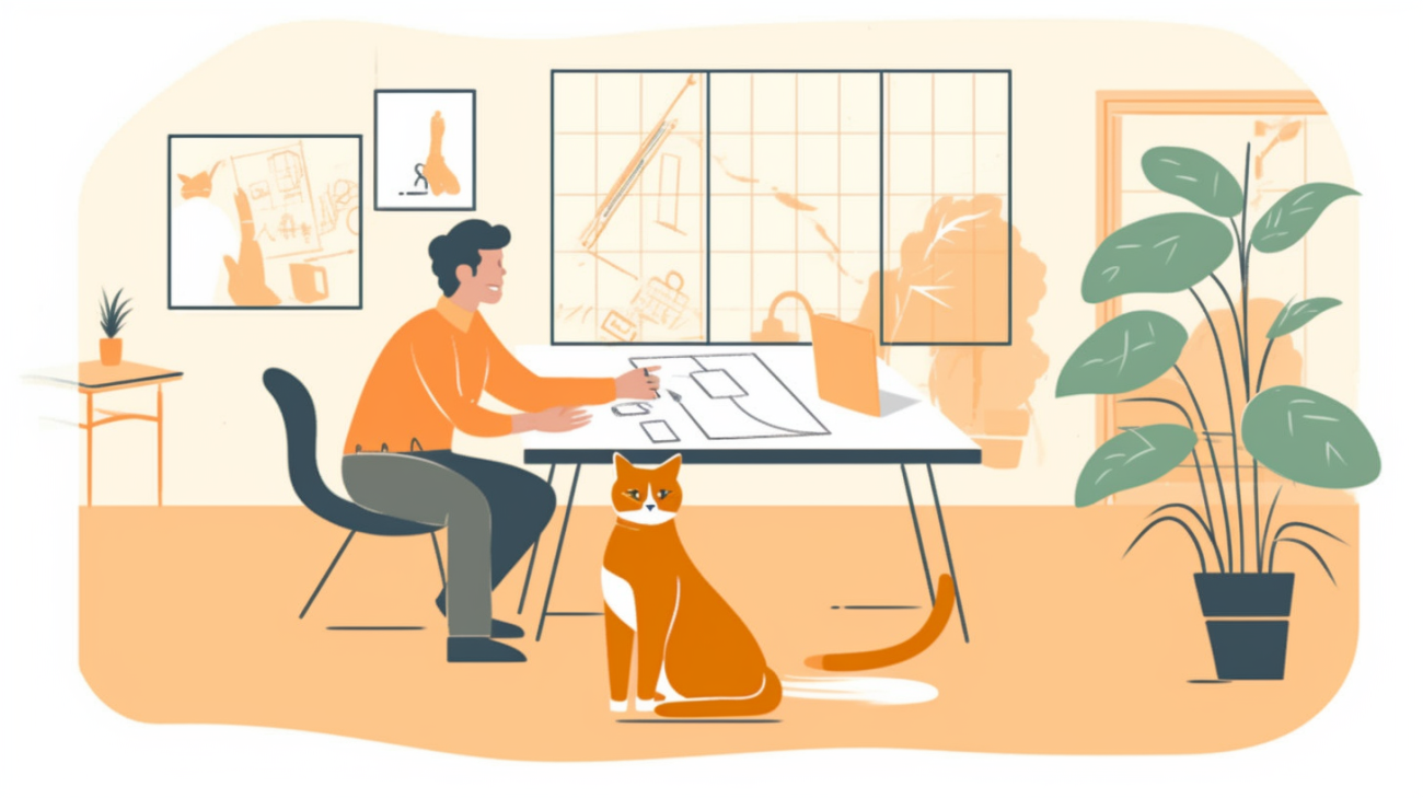 Persoon die een zoekplan voor een verloren kat bekijkt