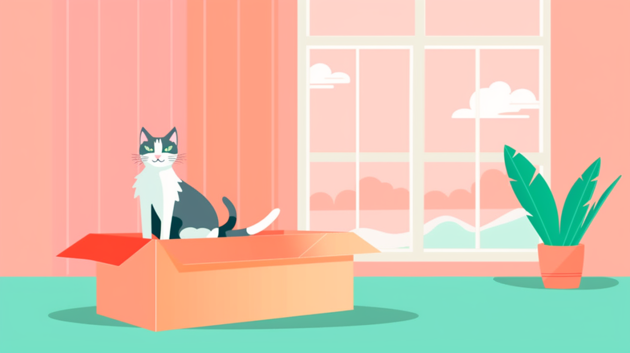 Een kat die tekenen van stress of angst vertoont