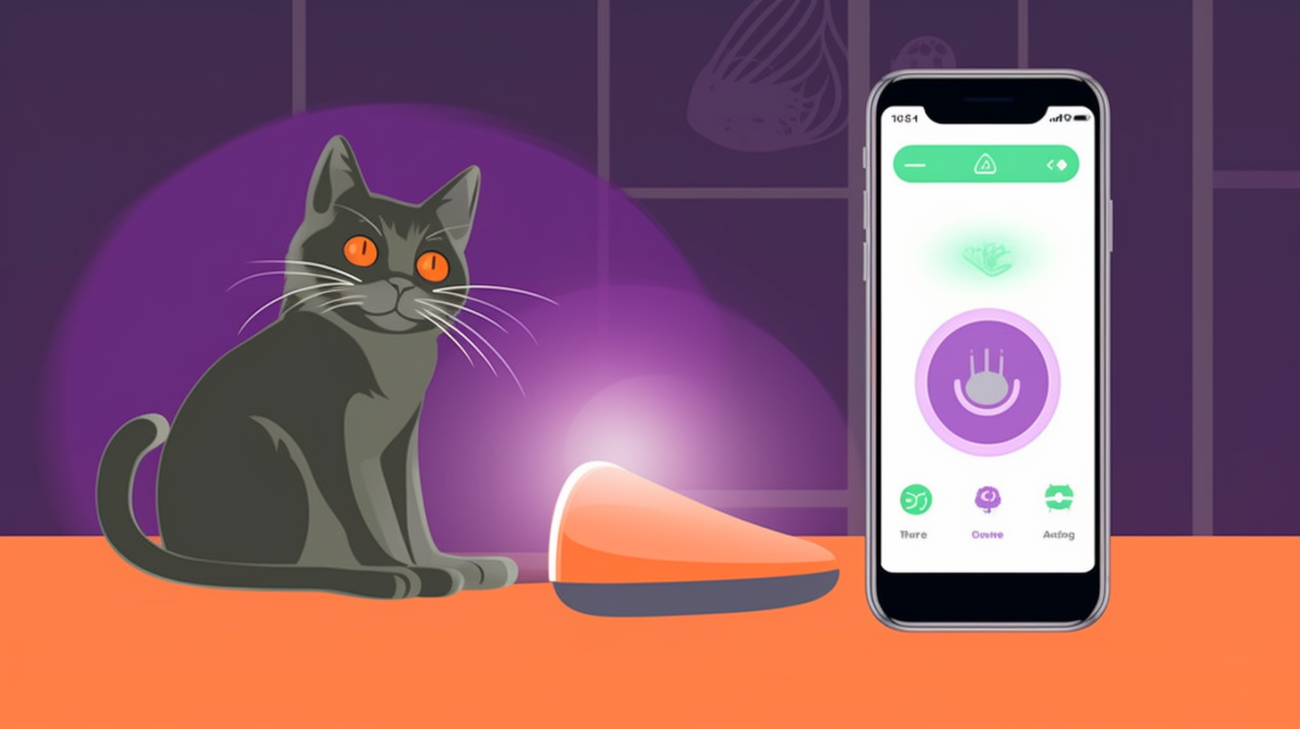 Ein Mikrochip wird bei einer Katze gescannt