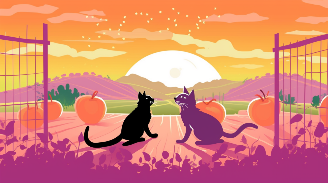 Katten tijdens het paarseizoen met het primaire trefwoord in de alt-tekst