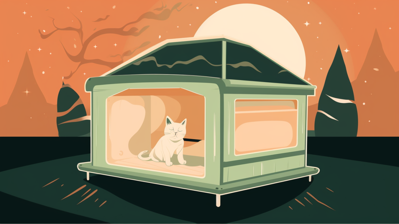 Voorbeeld van een tijdelijke kattenschuilplaats
