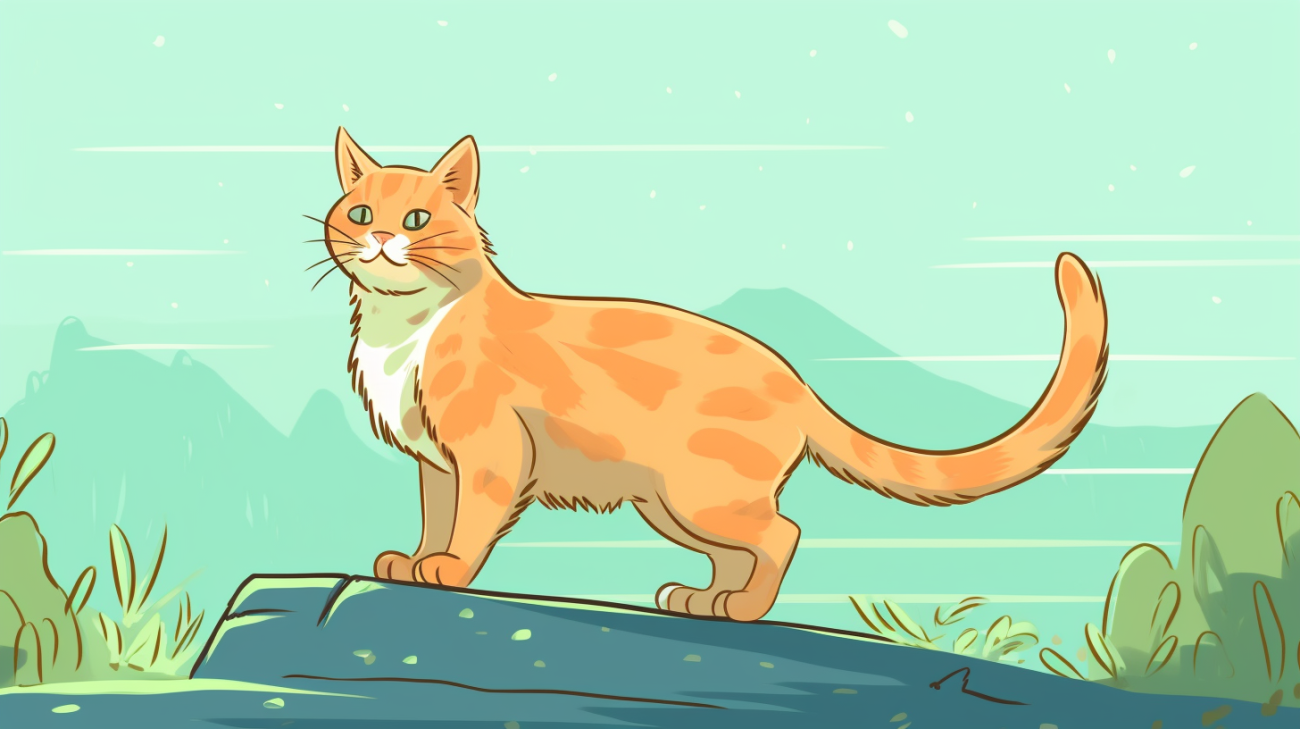 Een kat die voorzichtig naar buiten waagt