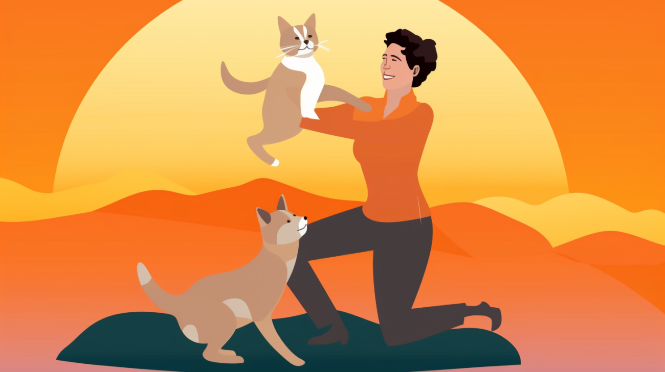 Katzenbesitzer freut sich über Wiedersehen mit seiner verlorenen Katze