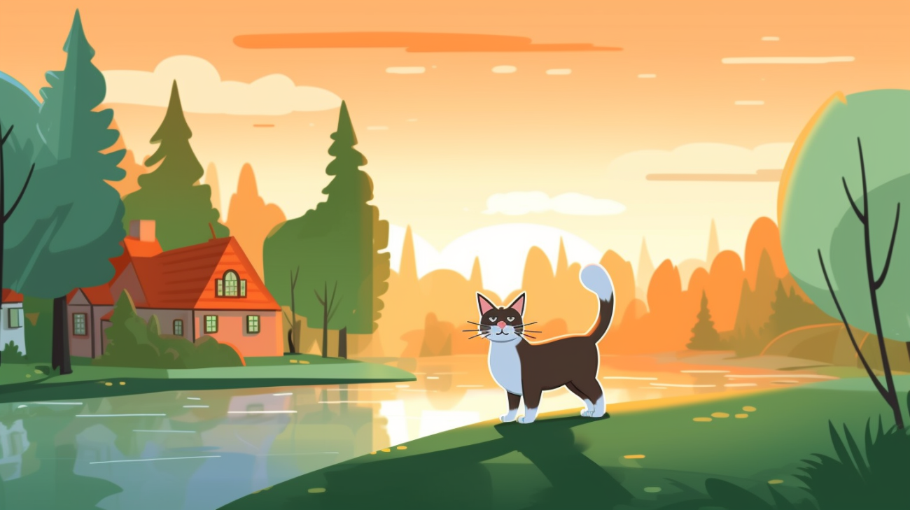 Afbeelding van een kat die zijn zintuigen gebruikt om te navigeren