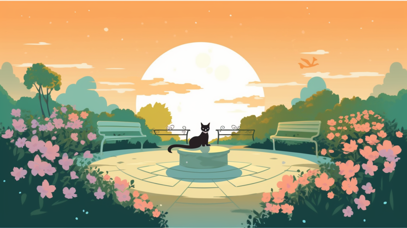 Herdenkingstuin voor een vermiste kat