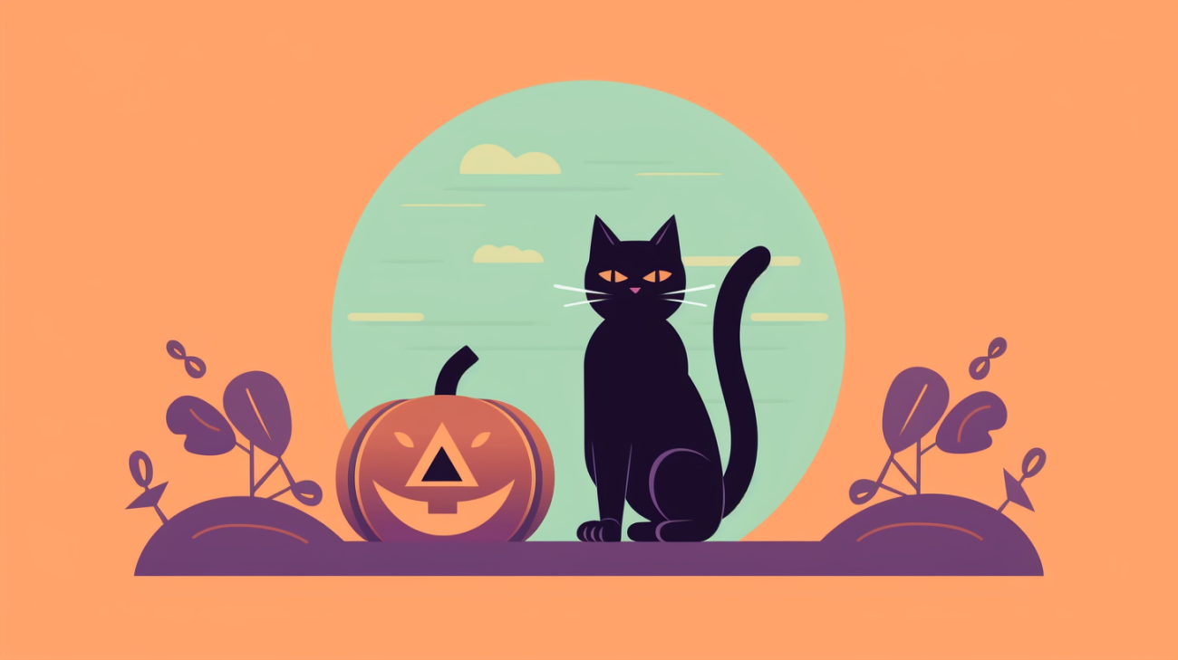 Afbeelding van een waarschuwingsbord met een kattensilhouet