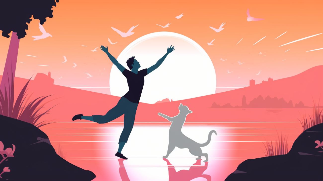 Herenigde kat en eigenaar na succesvolle zoektocht