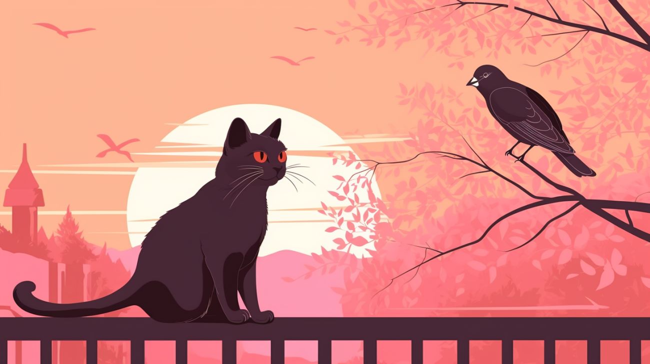 Kat interageert met lokale dieren