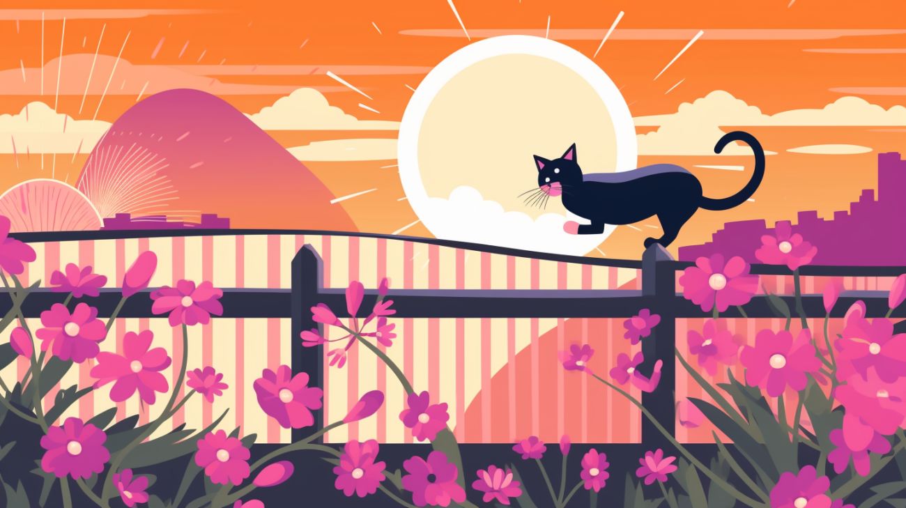Een kat in een gevaarlijke situatie met primair trefwoord in alt-tekst