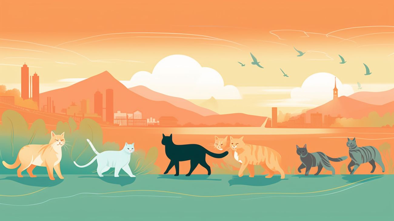 Verschillende kattenrassen met variërende oriëntatievaardigheden