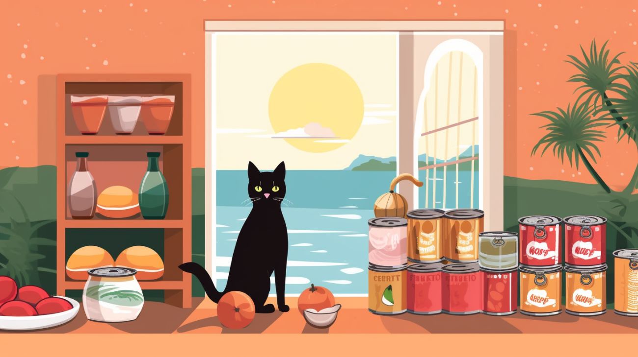 Kattenvoer en traktaties voor het aantrekken van een verloren kat