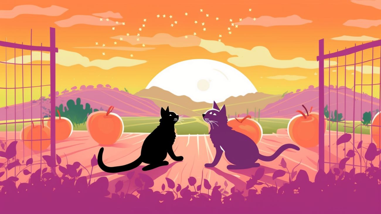 Katten tijdens het paarseizoen met het primaire trefwoord in de alt-tekst