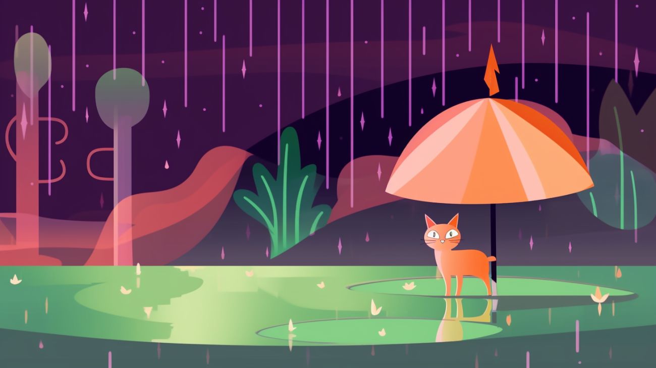 Vermiste kat in de regen