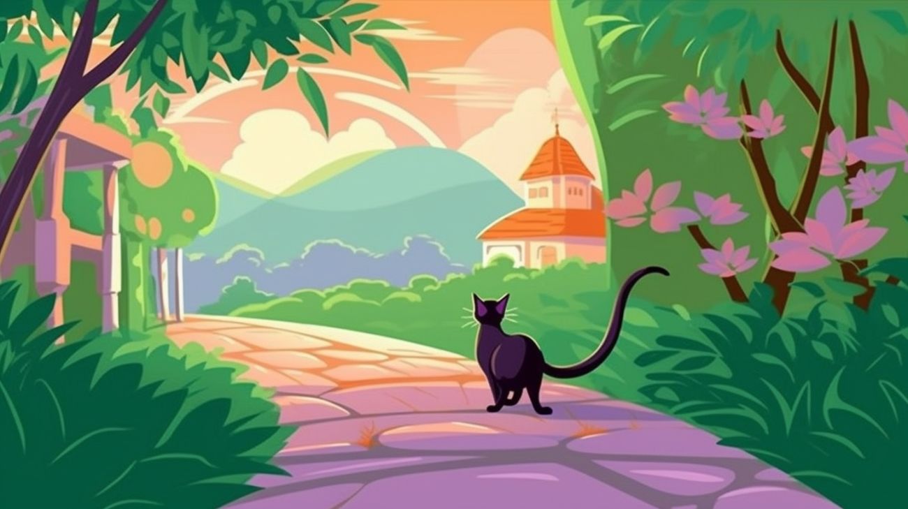Een kat die zich laat leiden door vertrouwde geuren en een veilig pad