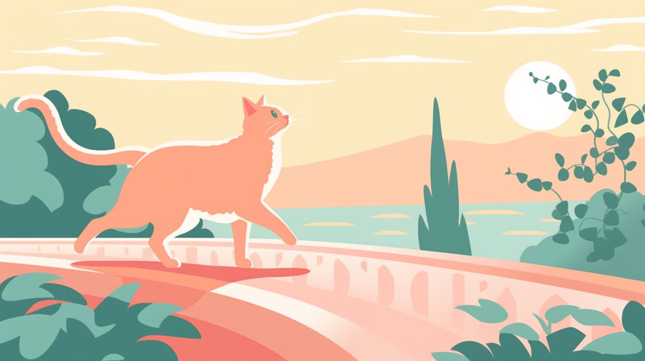 Een kat leert van een eerdere fout