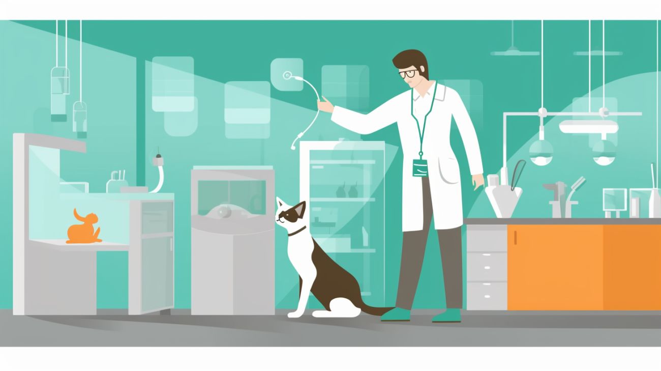 Een microchip wordt bij een kat geïmplanteerd