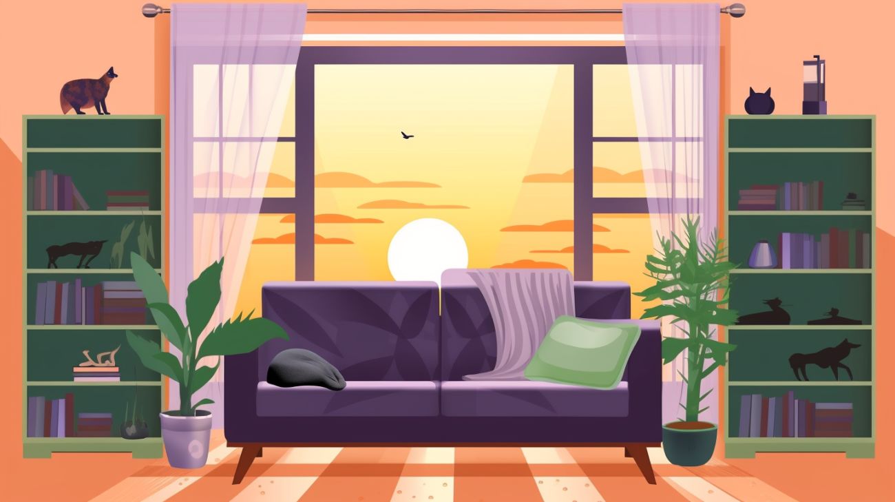 Image of common cat hiding spots in an apartment
