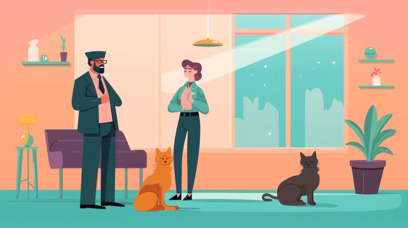 Bezorgde katteneigenaar zoekt professionele hulp