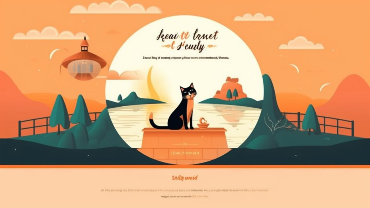 Homepage van een huisdierblog met een verhaal over een vermiste kat