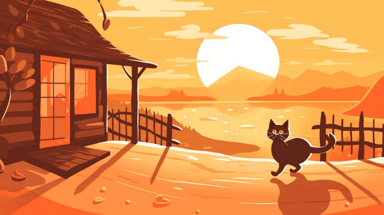 Een kat die blij naar huis terugkeert na 2 weken vermissing