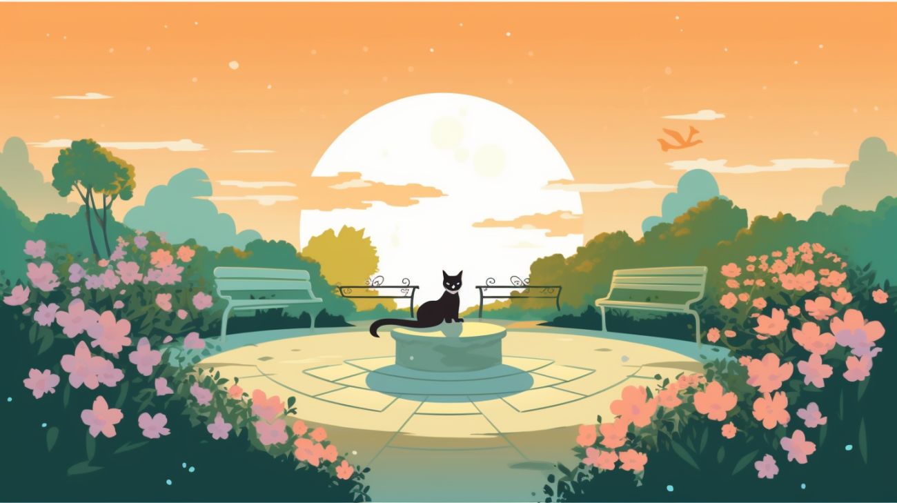 Herdenkingstuin voor een vermiste kat