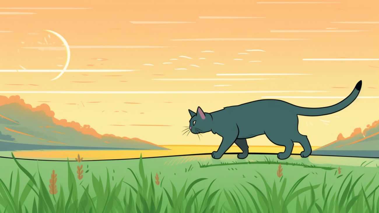 Een kat die aan de grond snuffelt, laat zien hoe geur een verloren kat kan leiden