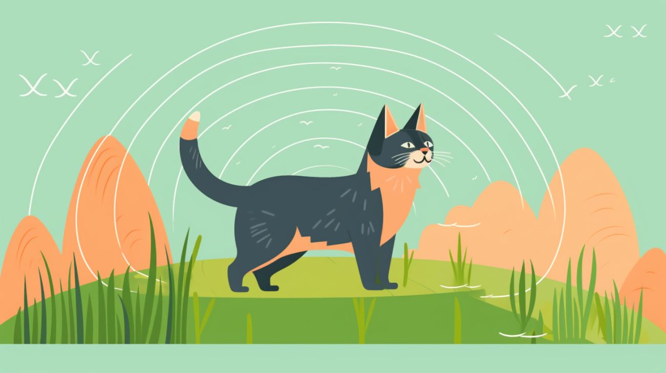 Afbeelding van een kat die haar zintuigen gebruikt om haar weg te vinden
