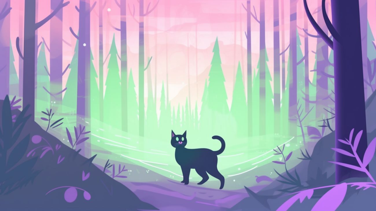 Een kat gebruikt zijn scherpe zicht om te navigeren
