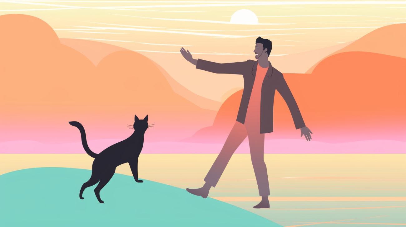 Een kat benaderen nadat deze is gevonden