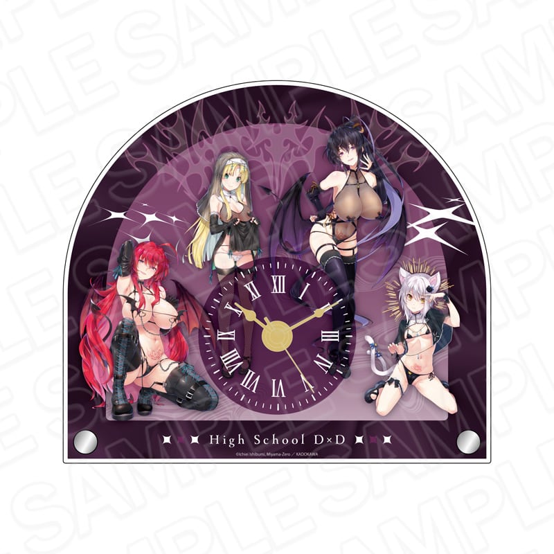 "High School DxD" Acrylic Clock Succubus & Nun Ver..jpg