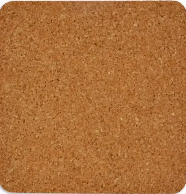 Natural cork backing